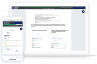 Stiply Digitaal ondertekenen computer of iphone