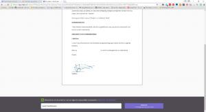 Digitaal ondertekenen - Algemene voorwaarden automatisch meesturen