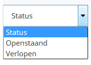 Filter op status