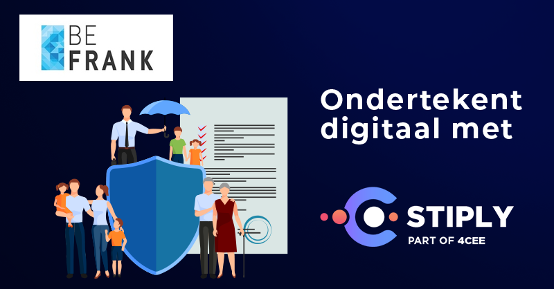 BeFrank ondertekent sinds 2016 overeenkomsten digitaal met Stiply!